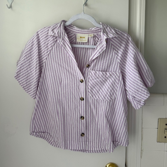 Maeve by Anthropologie Zooey Bubble Sleeve Top - Picture 2 of 3